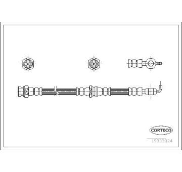 Brzdová hadice CORTECO 19033024