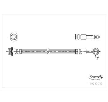 Brzdová hadica CORTECO 19033029