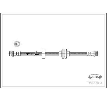 Brzdová hadica CORTECO 19033034