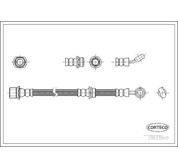 Brzdová hadica CORTECO 19033045