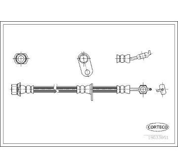 Brzdová hadice CORTECO 19033051