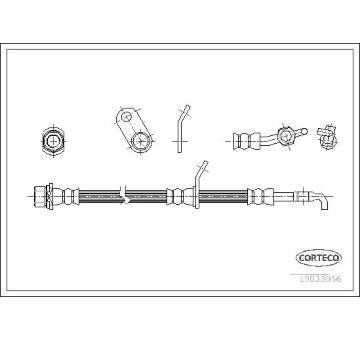 Brzdová hadice CORTECO 19033056