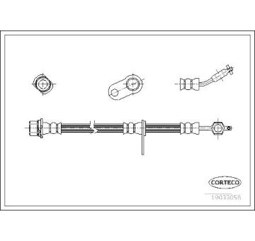 Brzdová hadice CORTECO 19033058