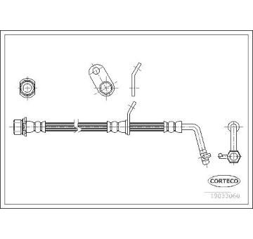 Brzdová hadice CORTECO 19033060