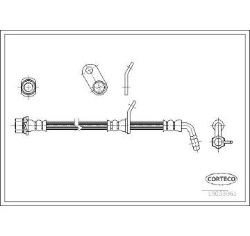 Brzdová hadice CORTECO 19033061