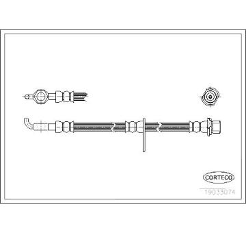 Brzdová hadice CORTECO 19033074