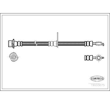 Brzdová hadice CORTECO 19033075