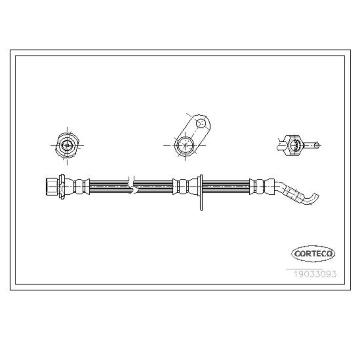 Brzdová hadice CORTECO 19033093