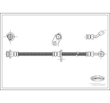 Brzdová hadice CORTECO 19033560