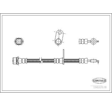 Brzdová hadice CORTECO 19033578