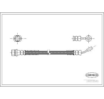 Brzdová hadice CORTECO 19033580
