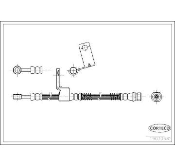 Brzdová hadice CORTECO 19033581