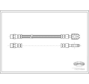 Brzdová hadice CORTECO 19034686