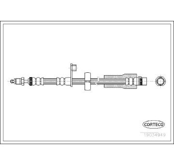 Brzdová hadice CORTECO 19034949