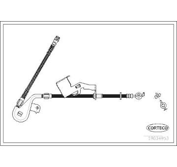 Brzdová hadica CORTECO 19034953