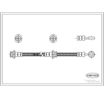 Brzdová hadice CORTECO 19035045