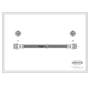 Brzdová hadice CORTECO 19035046