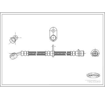 Brzdová hadice CORTECO 19035069