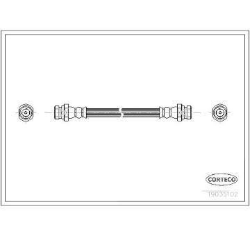Brzdová hadica CORTECO 19035102