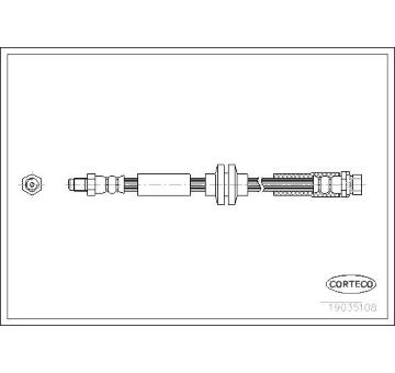Brzdová hadice CORTECO 19035108