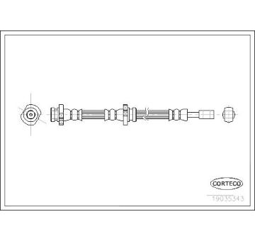 Brzdová hadica CORTECO 19035343