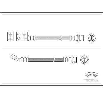 Brzdová hadica CORTECO 19035728