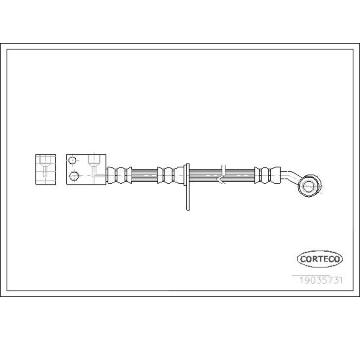 Brzdová hadice CORTECO 19035731