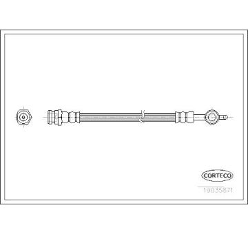 Brzdová hadica CORTECO 19035871