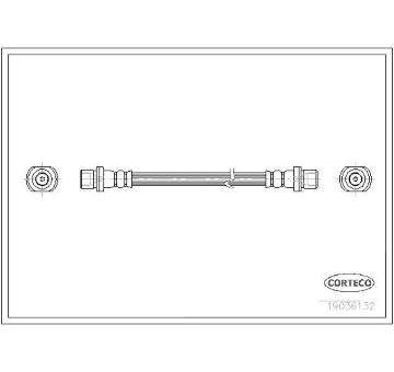 Brzdová hadica CORTECO 19036132