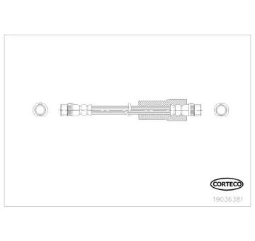 Brzdová hadice CORTECO 19036381