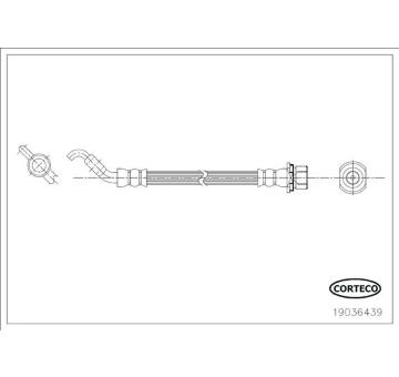 Brzdová hadica CORTECO 19036439