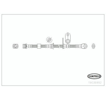 Brzdová hadica CORTECO 19036992
