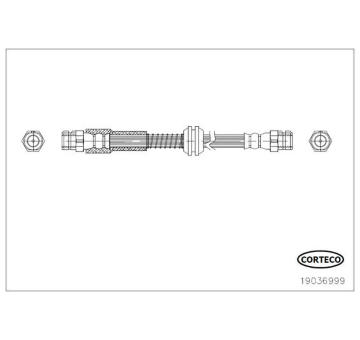 Brzdová hadice CORTECO 19036999