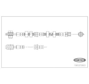 Brzdová hadica CORTECO 19037263