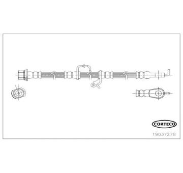 Brzdová hadica CORTECO 19037278