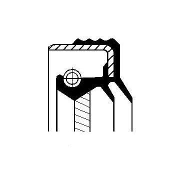 Těsnicí kroužek hřídele, diferenciál CORTECO 01026331B