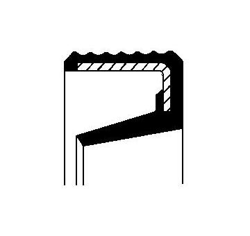 Tesniaci krúżok hriadeľa manuálnej prevodovky CORTECO 07019092B