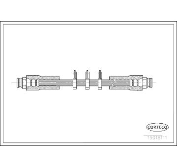 Brzdová hadice CORTECO 19018111
