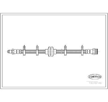 Brzdová hadice CORTECO 19018146