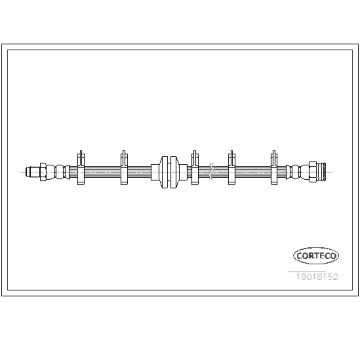 Brzdová hadice CORTECO 19018152