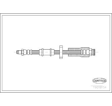 Brzdová hadice CORTECO 19018154