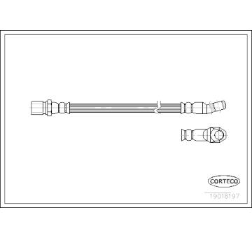Brzdová hadice CORTECO 19018197