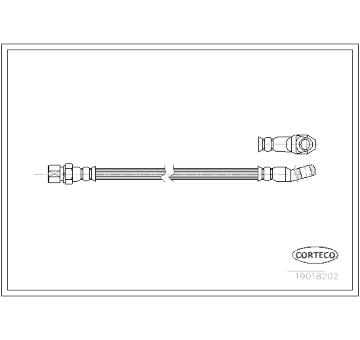 Brzdová hadice CORTECO 19018202
