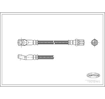 Brzdová hadice CORTECO 19018465