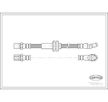 Brzdová hadice CORTECO 19018472