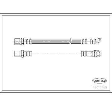 Brzdová hadice CORTECO 19018480