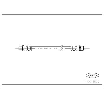 Brzdová hadice CORTECO 19018502