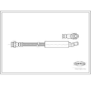 Brzdová hadice CORTECO 19018579