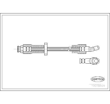Brzdová hadice CORTECO 19018609