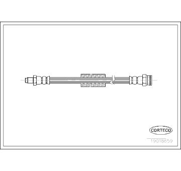 Brzdová hadice CORTECO 19018659